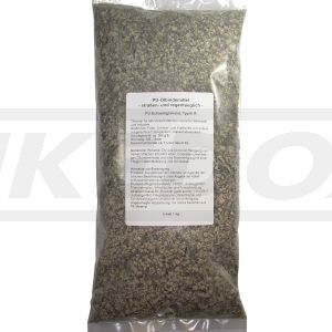 Ölbindemittel 1KG, straßentauglich + wasserabweisend, 0.5-4mm Körnung, bindet ca. 1,2l Flüssigkeit (Öle, Fette, Schmier- und Kraftstoffe)