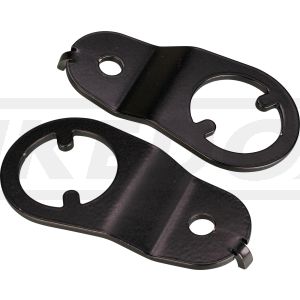 Replika Blinkerhalter hinten, schwarz (1 Paar), OEM-Vergleichs-Nr. 1E6-83369-00 + 1E6-83368-00