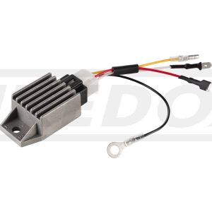 KEDO PlugIn 12V Regler + Gleichrichter, zur einfachen Umrüstung von 6V auf 12V, keine Änderung am Kabelbaum, ersetzt orig. Gleichrichter+Spannungsregler