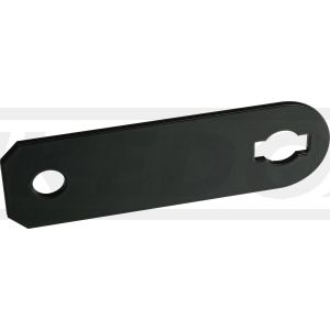 Replica horn bracket, stainless steel, black powder coated, suitable for horns with rubber bearing (see items 41549 (6V) resp. 41253/41013/41080 (12V))