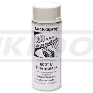 High Temperature Enamel, matt black, heat resistant up to 600°C, 400ml spray can (for header pipe and silencer)