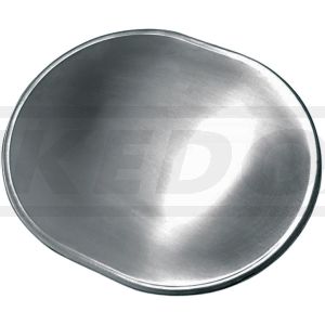 Front Number Plate, Aluminium, Oval, Domed with Beading, 1 Piece, Size approx. 290x240mm
