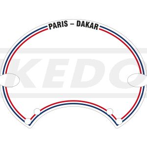 Starting Number Plate Sticker 'Paris-Dakar', 1 piece, suitable for 'SixDays' Number Plate PrestonPetty, item 60405W/G, 60406W/G, 60407W/G