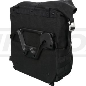 LegendGear Side Bag 13.5L, Black Edition, for SLC side rail 60097 (left vehicle side), wrap-around closure, rain hood, dim. approx. 35x31x14cm