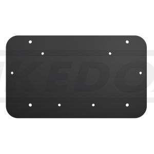 Reinforcement Plate inside the Bag, aluminium black plastic-coated, complements item 60721L & 60721R