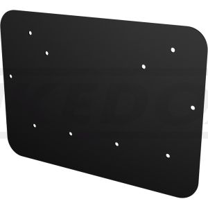 Reinforcement Plate inside the Bag, aluminium black plastic-coated, complements items 60721L & 60721R