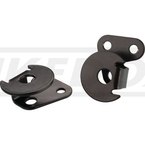 Adaptateurs de clignotants pour les clignos de Xt 500 art. 42000. Inox époxy noir. La paire