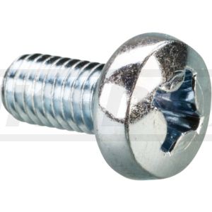 M6x12mm Linsenschraube mit Kreuzschlitz 4.8 blank verzinkt