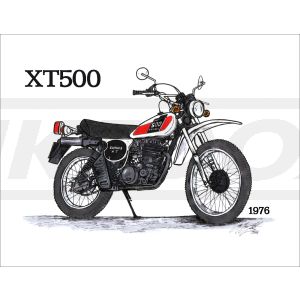 Kunstdruck by Ingo Löchert 'XT500 1976', 6-Farbdruck auf Semiglanz-Posterpapier, Größe ca. 295x380mm