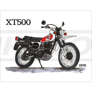 Art Print by Ingo Löchert 'XT500 1978', 6-colour print on semiglossy poster paper, size approx. 295x380mm