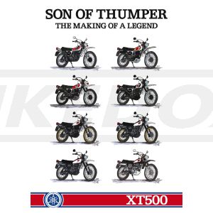 40 Years XT500 Poster 'Son of Thumper', Size 50x70cm, Upright Format, 4c Digital Print On High Gloss Paper