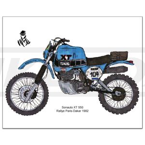 Kunstdruck by Ingo Löchert 'Sonauto XT550', 4c Digitaldruck auf Hochglanzposterpapier, Größe ca. 50x70cm