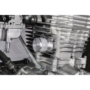 Aluminium Timing Chain Tensioner Cap 'Knurled', noble design, reliable grip thanks to knurled surface, durable service life