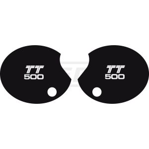 Side Cover Decal Set 'TT500', 1 Pair Right & Left, Lettering TT500 US model '80