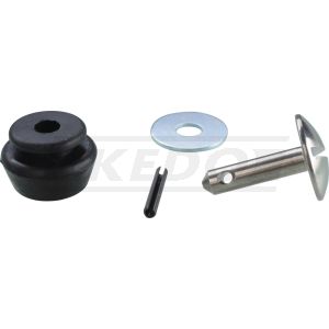 Kit de fixation complet pour cache latéral, vis bombée inox