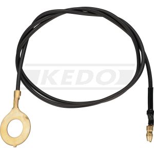 Ground Lead (L=610mm/Eyelet 10mm/Male Japan Bullet Connector/OEM 3FU-83364-00)