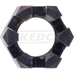 Nut for Side Stand, M10x1.25 Crown Nut, Suitable for Cotter Pin