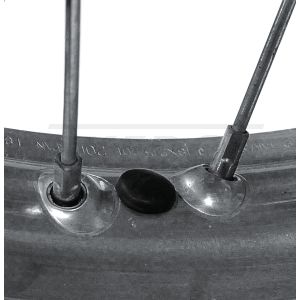 Abdeckkappe Bohrung Felge/Reifenhalter, schwarz, 1 Stück, für 9mm Bohrungen OEM-Vergleichs-Nr. 90480-10068