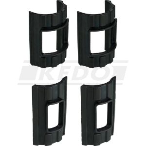 Rubber Set for Headlamp Bracket, complete inside/outside, right/left, 4 pieces (for OEM headlamp brackets), OEM Reference # 1N5-23138-00, 1H5-23137-00