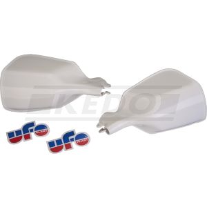 Vintage Handprotektor 'Trommelbremse', weiß, 1 Paar (UFO)