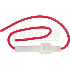 Porte fusible (verre), fusible de 15A inclus (30mm de long)