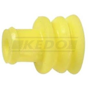 Rubber Cable Seal, Yellow, Suitable for Cable Diameters (Outer) from 1.8-2.4 mm (Complies to our 0.75sq.mm Cords)