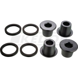 KEDO Lenkerbuchsen-Kit massiv, 4 Stück (Kunststoff/schwarz)