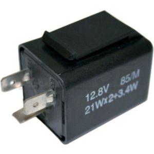 Flasher Relay, 12V/21W, 3 Pin, Electronical, incl. Rubber Strap Item 41113