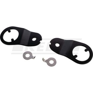 Replica Indicator Bracket, rear, black, 1 pair, OEM reference # 1E6-83369-00 + 1E6-83368-00