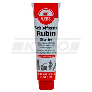 ROT-WEISS Schleifpaste Rubin, 100ml (entfernt tiefe Kratzer, Oberflächen- risse, hinterlässt feine Kratzer --></picture> benötigt Nachbehandlung mit 50278/50266)