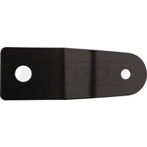 Replika-Hupenhalter, Edelstahl schwarz beschichtet, passend für Hupen ohne Gummilagerung und mit M5-Bolzen, optimierte Montageposition