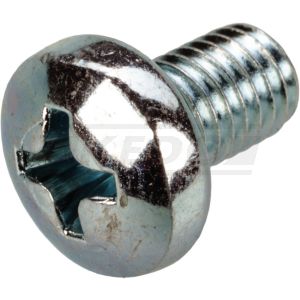 M5x8mm Pan Head Screw with Phillips Drive, 4.8 bright zinc plated