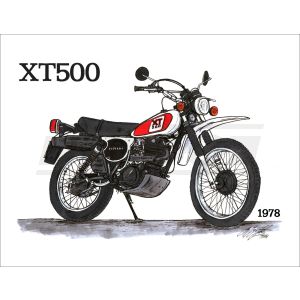 Art Print by Ingo Löchert 'XT500 1978', 6-colour print on semiglossy poster paper, size approx. 295x380mm