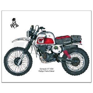 Art Print by Ingo Löchert 'Sonauto XT500', 6c digital print on poster paper, size approx. 50x70cm