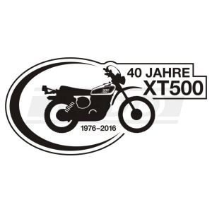 Sticker '40 Jahre XT500', black, size approx. 190x95mm, 1 piece