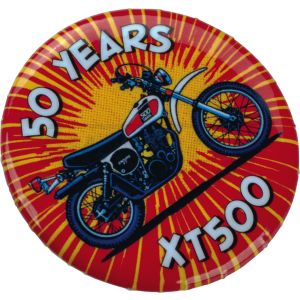 50 Years XT500 Ansteck-Button, Durchmesser 38mm, 1 Stück