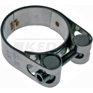 Collier d'échappement inox renforcé, 44-50mm