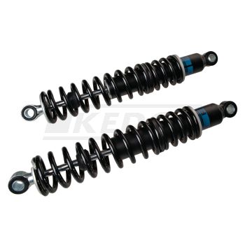 BILSTEIN Stoßdämpfer 370mm (wie Original), 1 Paar, Gummi-Lagerung, Materialgutachten, komfortabel-straff, mit Gutachten zur Eintragung