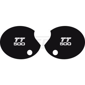 Side Cover Decal Set 'TT500', 1 Pair Right & Left, Lettering TT500 US model '80