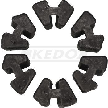 Rear Sprocket Cush Drive Rubber, Set of 6, Complete