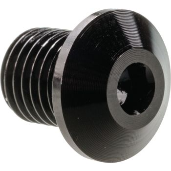 Aluminium Cover Cap / Plug for RH Mirror Thread, left-hand thread M10x1.25, black