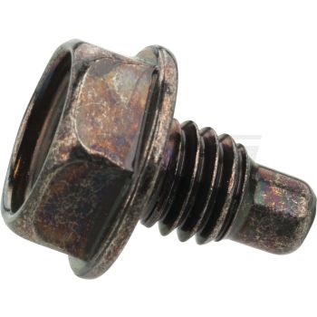 Bolt, Cylinder Head, for 500cc: Tachometer Drive, for 600cc: Decompression Mechanism, OEM # 90109-06418 (gasket see item 27781)