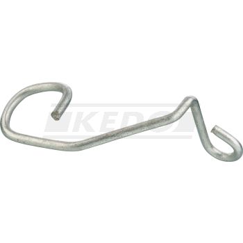 Cable Guide for Throttle Cables, mounting on lamp bracket top right, OEM reference # 1E6-23389-00, steel zinc plated