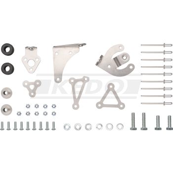 Befestigungs-Set für Luftfilterkasten Art. 28621 (Haltebleche außen/innen, Gummidämpfer, Schrauben, etc.)