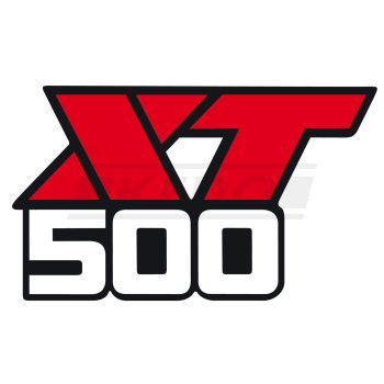 Tank-Emblem / Logo / Schriftzug 'XT500' schwarz/rot/weiß, 1 Stück, OEM-Vergleichs-Nr. 56U-24161-00