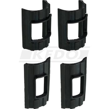 Rubber Set for Headlamp Bracket, complete inside/outside, right/left, 4 pieces (for OEM headlamp brackets), OEM Reference # 1N5-23138-00, 1H5-23137-00