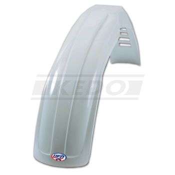 Front Fender Vintage 'Cross', White (with Venting)