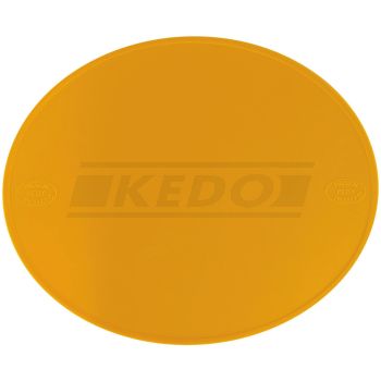 Start Number Plate Preston Petty, oval, yellow, dim. approx. 285x238mm, 1 piece