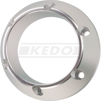 Racing End Cap 'Open', aluminium CNC-milled, silver anodised, fits 3' KEDO XTrapp muffler