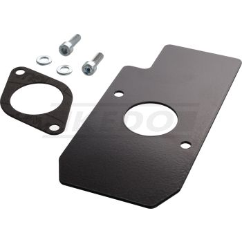 Vergaser-Hitzeschutz-Set, Aluminium schwarz beschichtet